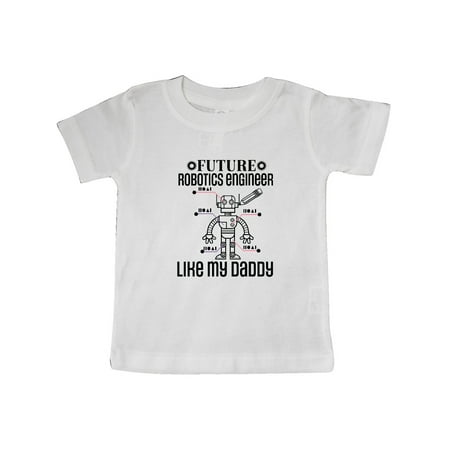 

Inktastic Future Robotics Engineer Like Daddy Gift Baby Boy or Baby Girl T-Shirt