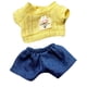 thumbnail image 1 of Ropa para muñecas en miniatura, ropa elegante, vestidos para muñecas de tela para niños. conjunto de camisa amarilla, 1 of 9