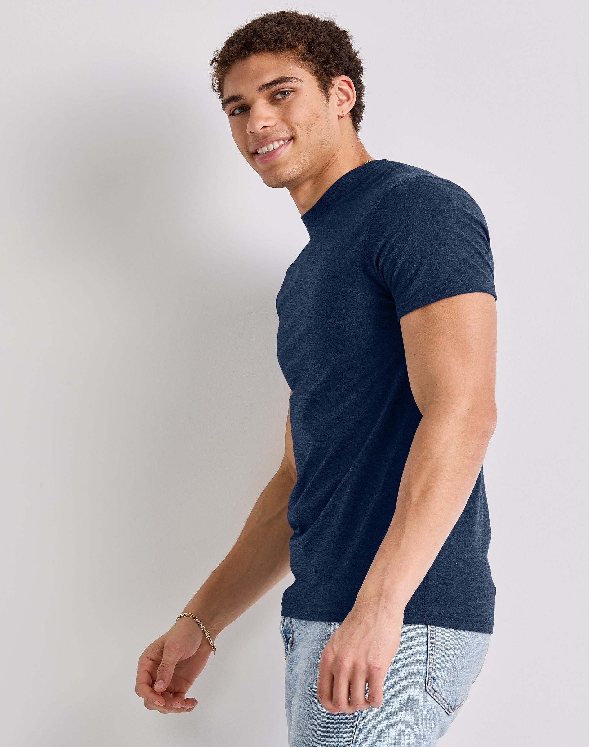 Hanes Originals Men's T-Shirt Short Sleeve Tri-Blend Crewneck Modern Fit