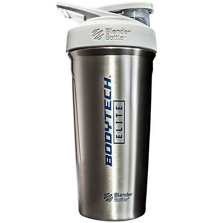 BodyTech Elite Stainless Steel Blender Bottle with Wire Whisk Blender Ball  (28 fl. oz.)