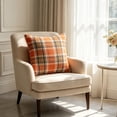 thumbnail image 2 of Fall Plaid Throw Pillow with Insert, Double-Sided Tartan Cushion for Sofa, Couch or Bed, 2 of 6