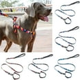 thumbnail image 1 of Flmtop Laisses pour Animaux de Compagnie Col Motifs Géométriques Impression Antidéflagrante Polyester Chien Corde de Traction pour la Marche à Moitié Conscient, 1 of 9