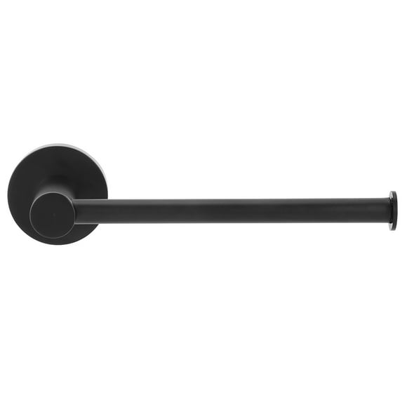 ZPSHYD Toilet Paper Holder, Black Bathroom Tissue Holder Wall Mounted Punching Rack Toilet Paper Holder Bathroom Tissue Storage Shelf