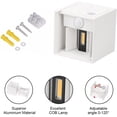 thumbnail image 5 of VIVIHEYDAY 12W Motion Sensor LED Wall Lights Square Dimmable Indoor Outdoor Up Down Wall Sconce 2 Pack, 5 of 8