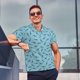 thumbnail image 4 of Fotbe Cute Shark Camiseta Polo de Golf para Hombre con Estampado – Camisa Deportiva Transpirable con Cuello Abotonado-Small, 4 of 6