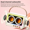 thumbnail image 5 of Electronic Item Clearance Deal! Kyusrd 360 Degree Stereo Sound Effect Long Battery Life Cool RGB Lighting Support Series Mirror Transparent Screen 5.3 Bluetooth Sound System, 5 of 8
