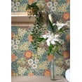 thumbnail image 2 of NuWallpaper Sadie Teal Peel & Stick Wallpaper, 2 of 3
