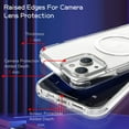 thumbnail image 3 of Dteck for iPhone 14 Plus 6.7 Inch Clear Magnetic Case, Slim Lightweight Transparent Case MagSafe Wireless Charging Raised Edges Camera Lens Protection Shockproof Cover for iPhone 14 Plus,Clear, 3 of 5