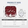 thumbnail image 3 of Kll Christmas Tree Buffalo Plaid Windshield Sun Shade 2-Piece Foldable Car Front Window Sunshade For Most Sedans Suv Truck- Large, 3 of 7