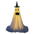thumbnail image 5 of jiaroswwei Halloween Ghost Decoration Outdoor Spooky Standing, Ghost with Witch Hat Halloween Party Decor for Porches Yards Gardens Lawn, 5 of 8