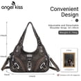 thumbnail image 2 of Angelkiss Hobo Shouder Purses for Women Crossbody Bag with Adjustable Long Straps Ultra Soft with Multiple Pockets, 2 of 5