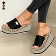thumbnail image 3 of GROFRY Cool Women Sandals Platform Wedge Footwear Open Toe Anti Skid Sandals for Daily Wear, 3 of 8