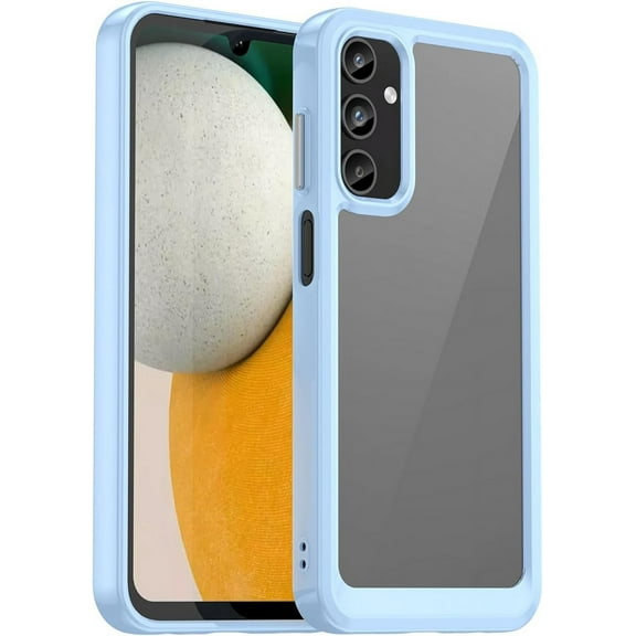 Case for Galaxy A56 5G,Galaxy A56 5G Case,Transparent TPU PC Acrylic Protective Military Grade Heavy Duty Protection Phone Case for Samsung Galaxy A56 5G (Blue)