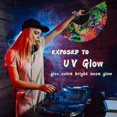 thumbnail image 4 of Chinese Folding Fan Party DJ Dance Hand Fan Colourful Skull Rainbow T1F8 V4W4, 4 of 9