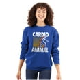thumbnail image 3 of Cardio Workout Bigfoot Sasquatch Unisex Plus Fleece Graphic Sweatshirt Brisco Brands 5X, 3 of 5