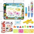 thumbnail image 4 of GPED Doodle Drawing Mat, 40 x 30 inch Large Aqua Magic Water Drawing Mat Toy Gifts for Boys Girls Kids Painting Writing Pad Educational Learning Toys for Toddler 3 4 5 6 Years Old, 4 of 8