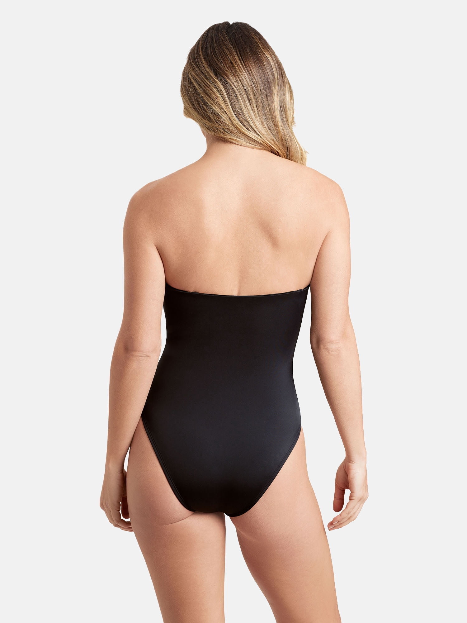 Sofia by Sofia Vergara Women's and Women's Plus Bandeau One Piece Swimsuit