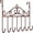 C, variant on Tkrady lus -Coated Over The Door Hooks Pack of 1 â Heavy-Duty 7 Hooks for Hanging Towels, Coats, Bags, Jackets, Belts, Hats, Clothes - Ideal for Bathroom, Kitchen, Bedroom(Bronze)