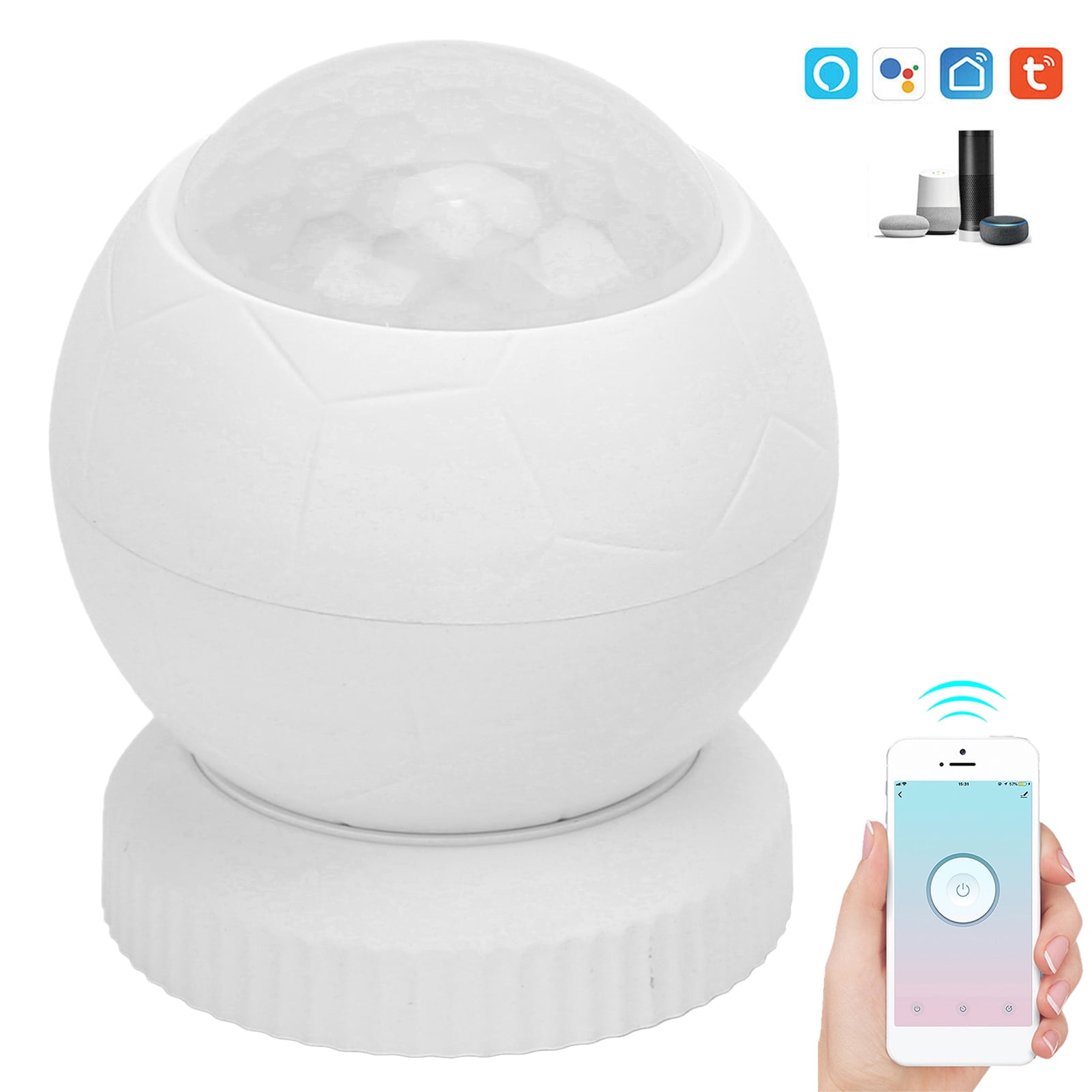 Yajisi PIR Sensor 110° Wide Sensing Angle IR Human Body Motion Detector for TUYA Zigbee Wireless Smart App Control Home Anti-Thief Security Alarm System