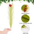 thumbnail image 5 of Gustave 46 Pcs Christmas Tree Decorations Set 15" Lime Green Pampas Grass Picks Stems 1.6" Hanging Christmas Ball Ornaments for Xmas Tree Topper Wreath Decor, 5 of 8