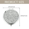 thumbnail image 4 of Miangastore Mini Compact Mirror Round Metal Pocket Mirror Small Makeup Mirror Double-sided Pocket Mirror, 4 of 9