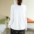 thumbnail image 3 of yunLCZ Womens Long Sleeve Shirts Womens Fall Tops Long Sleeve Fall Tops For Women 2025 V Neck T Shirt Womens Long Sleeve Shirts, 3 of 4