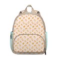 thumbnail image 1 of Puppy Paw Print Student Backpack – Adorable Dog Pattern with Bone and Tail Cartoon Design, Watercolor Artistic Style for School, 1 of 2