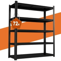 Marcree 47.2''W Garage Shelving Heavy Duty Storage Shelves,3000LBS Load Metal Shelves Garage Storage Shelf, Basement Storage Utility Shelves,5 Tier Industrial Shelving Units,24" D x 47" W x 72" H