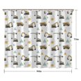 thumbnail image 5 of Cartoon Construction Vehicles Geometric Shapes Shower Curtain 84"x72" ,Bathroom Decorative Shower Curtains Set with 12 Hooks,Modern Waterproof Washable Shower Curtain, 5 of 6