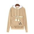 thumbnail image 2 of Plus Size Hoodies for Women Casual Pet Dog Cat Holder Carrier Coat Pouch Large Pocket Hoodie Tops, 2 of 4