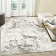 thumbnail image 2 of Ultra Soft Modern Abstract Area Rug 5x7 Ft - Faux Wool Low Pile Carpet - Machine Washable Non Slip Floor Rug - Spot Resistant for Living Room Bedroom Office - Easy Clean Durable Design - Beige, 2 of 7