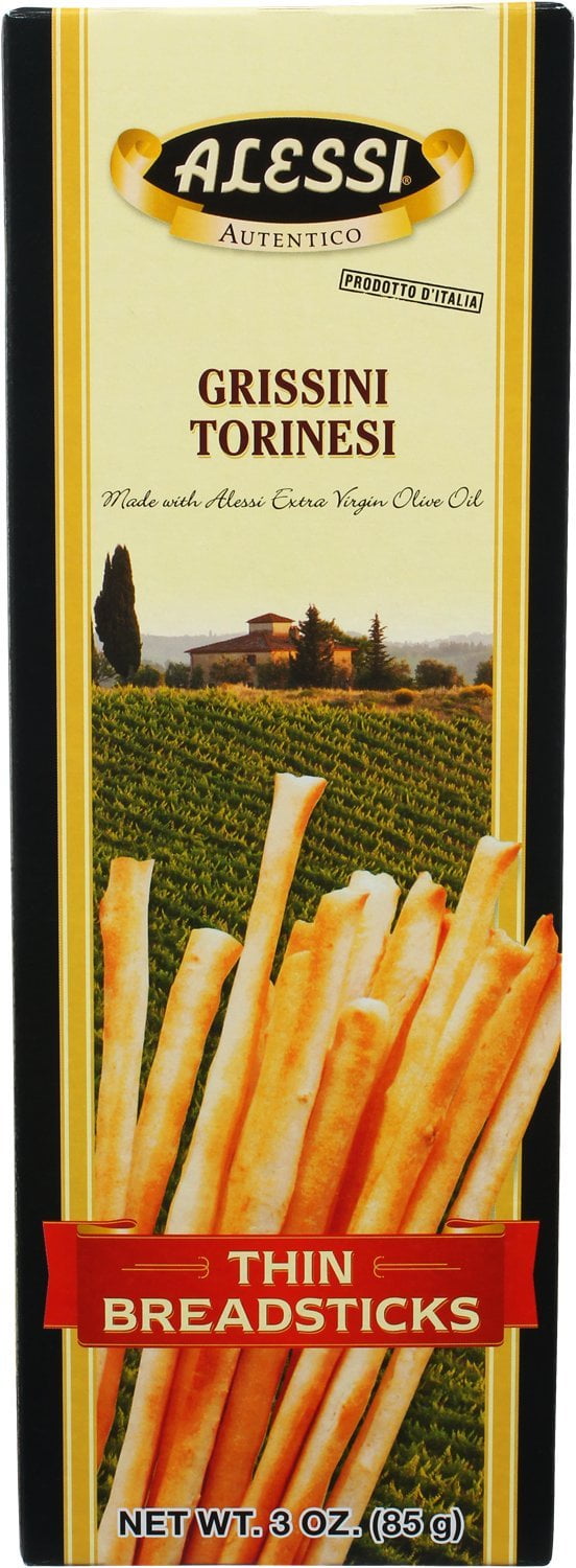 Alessi Thin Breadsticks, 3Ounce Boxes (Pack of 12)