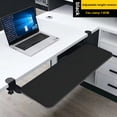 thumbnail image 6 of golytefs Keyboard Tray Under Desk with C Clamp Mount Slide Out Computer Keyboard Drawer, 6 of 9