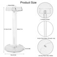 thumbnail image 2 of Soporte para auriculares Dealpoli Acrylic Desktop Universal Clear, 2 of 6