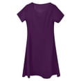 thumbnail image 5 of Daolelai Women's Summer Elegant Retro Sweetheart Neck Short Sleeve A-Line Skirt Work Party Casual Dress, 5 of 5