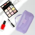 thumbnail image 4 of Unique Bargains 1 Pc Mesh Multifunctional Portable Makeup Bag Light Purple Polyester, 4 of 6