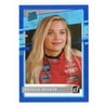 Natalie Decker 2021 Donruss Racing RATED ROOKIE (Rare Blue Parallel) NASCAR Collectible Short Print Insert Card #188/199
