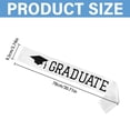 thumbnail image 3 of Mfigree Graduation Ribbon Shoulder Strap - Doctoral Hat Style Honor Sash with Metallic Trim, Reusable Graduation Regalia Accessory for Professional Ceremonial Use, 3 of 8