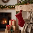 thumbnail image 6 of Cat Christmas Stocking Gift Bag, Knit Christmas Stocking for Pets Christmas Decorations, Fish Shape Hanging Christmas Stocking for Pets Xmas Holiday Party Decorations, 6 of 6
