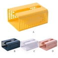 thumbnail image 4 of Wosthever Caja de pañuelos Organizador de almacenamiento de papel impermeable Sin perforaciones Servilleta Contenedor Organización Restaurante Cocina Type3 NO3 Wosthever HA063725-03, 4 of 6