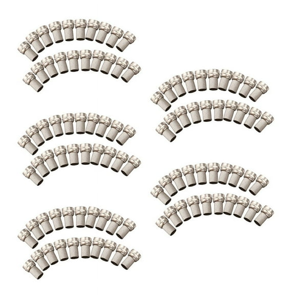 100Pcs CCTV RG6 F-Type Twist-on Coax Coaxial Cable Connector Male