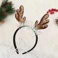 thumbnail image 3 of Christmas Gift Headbands, Brown Reindeer Antler Head Bopper, Head Topper for Christmas Parties Favors Supplies,Holiday Headbands Accessory, 3 of 6