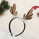 thumbnail image 4 of Decoración navideña, adornos navideños, regalos navideños, diadema con cuernos de ciervo, diadema navideña dorada, accesorios decorativos, diadema navideña, 4 of 5