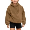 thumbnail image 2 of Pet Carrier Hoodies for Kids Boys Girls Plush Animal Holder Hoodie with Cute Puppy Pocket Sweatshirt Casual Winter Pullover Top 9-10 Years, 2 of 7