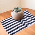thumbnail image 1 of Striped Table Runner Polyester Table Decor Tablecloth for Indoor Outdoor Events Family Dinner(Black and White,4 Pieces), 1 of 7