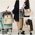 thumbnail image 4 of Sunyuer Diaper Bag Tote, Travel Stylish Mommy Bag with Stroller Clips, Large Capacity Hospital Bag for Labor and Delivery, 4 of 10