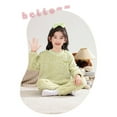 thumbnail image 4 of Kids girls pjs toddler two piece pajamas girls pajamas warm girls long sleeve pajamas Solid color girls' sleepwear girls pajamas size 3-4 Years Cute&nbsp;Boy Girl&nbsp;Clothing, 4 of 5
