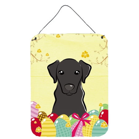 Black Labrador Easter Egg Hunt Wall or Door Hanging Prints