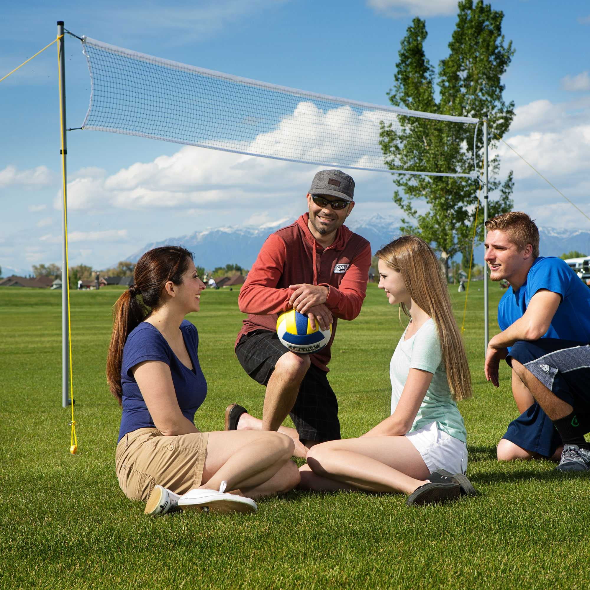 Lifetime Products Outdoor Net Games Set for Tennis, Volleyball, Pickleball and Badminton - 90541