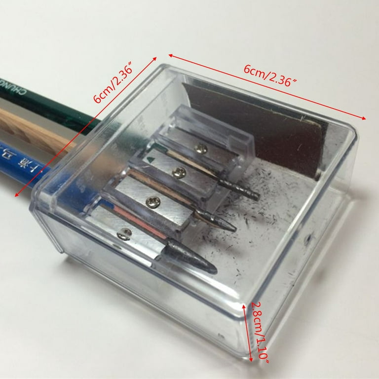 HeroNeo Multifunctional 4 Holes Charcoal Pencil Sharpener Long